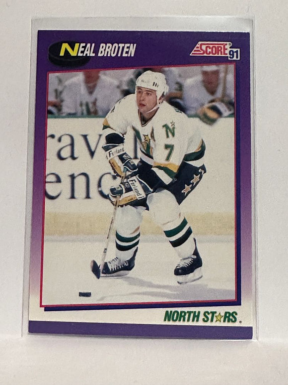 #280 Neal Broten Minnesota North Stars 91-92 Score Hockey Card