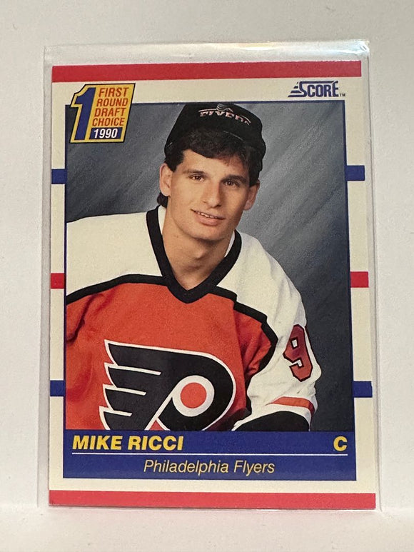 #433 Mike Ricci First Round Draft Philadelphia Flyers 90-91 Score Hockey Card