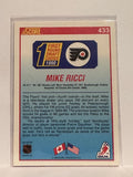 #433 Mike Ricci First Round Draft Philadelphia Flyers 90-91 Score Hockey Card