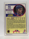 #225 Brian Leetch New York Rangers 90-91 Score Hockey Card