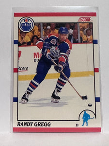 #306 Randy Gregg Edmonton Oilers 90-91 Score Hockey Card