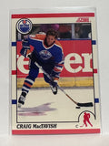 #258 Craig Mactavish Edmonton Oilers 90-91 Score Hockey Card