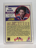 #258 Craig Mactavish Edmonton Oilers 90-91 Score Hockey Card