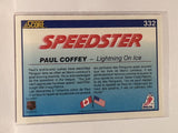 #332 Paul Coffey Speedster Edmonton Oilers 90-91 Score Hockey Card