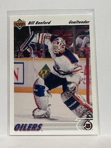 #117 Bill Ranford Edmonton Oilers 91-92 Upper Deck Hockey Card