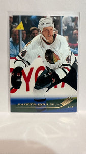 #135 Patrick Poulin Chicago Blackhawks 95-96 Pinnacle Hockey Card