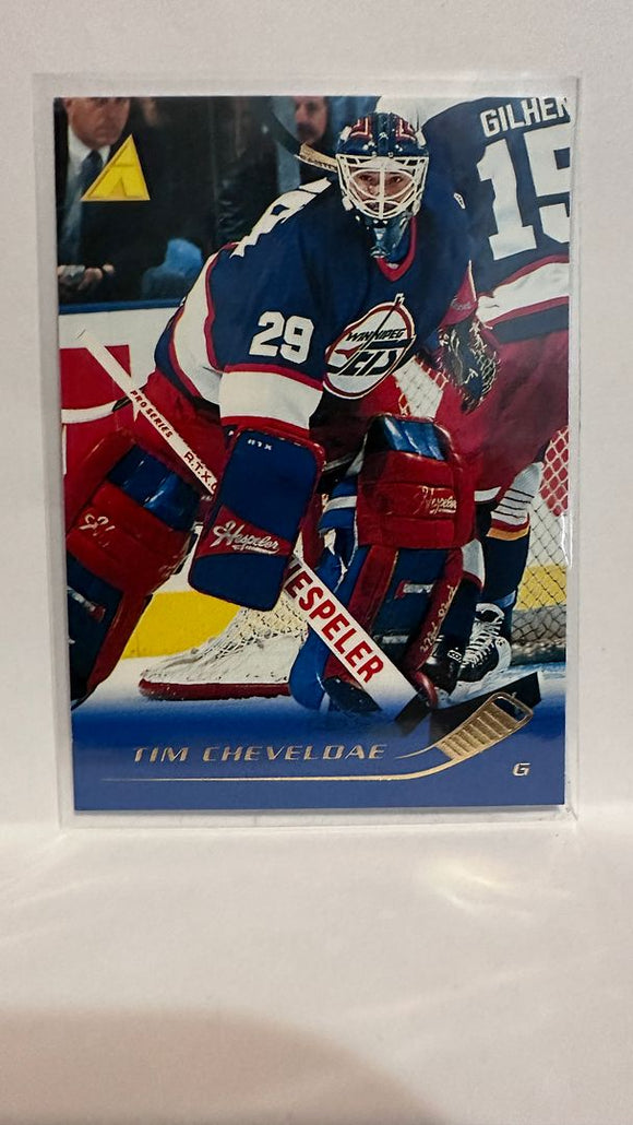 #136 Tim Cheveldae Winnipeg Jets 95-96 Pinnacle Hockey Card