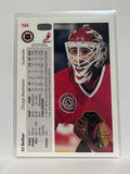 #164 Ed Belfour Chicago Blackhawks 91-92 Upper Deck Hockey Card