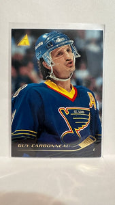 #144 Guy Carbonneau St Louis Blues 95-96 Pinnacle Hockey Card