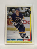 #20 Brett Hull Scoring Leaders St Louis Blues 91-92 Topps Hockey Card