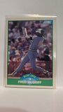 #6 Fred McGriff Toronto Blue Jays 1989 Score Baseball Card