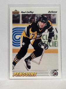 #177 Paul Coffry Pittsburgh Penguins 91-92 Upper Deck Hockey Card