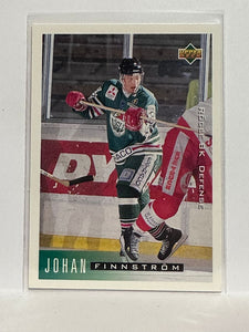 #173 Johan Finnstrom Rogle 95-96 Upper Deck Hockey Card