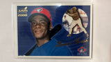 #146 Homer Bush Toronto Blue Jays 2000 Aurora Baseball Card