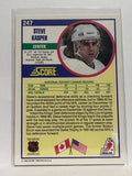 #247 Steve Kasper Los Angeles Kings 90-91 Score Hockey Card