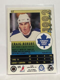 #47 Craig Berube Toronto Maple Leafs 91-92 O-Pee-Chee Premier Hockey Card