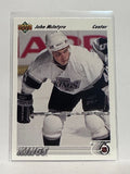 #218 John McIntyre Los Angeles Kings 91-92 Upper Deck Hockey Card