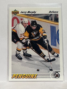 #302 Larry Murphy Pittsburgh Penguins 91-92 Upper Deck Hockey Card