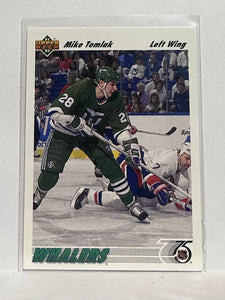 #310 Mike Temlak Hartford Whalers 91-92 Upper Deck Hockey Card