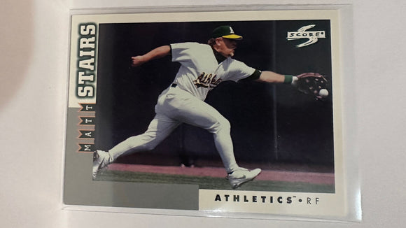 #RT142 Matts Stairs Oakland Athletics 1998 Score Baseball Card