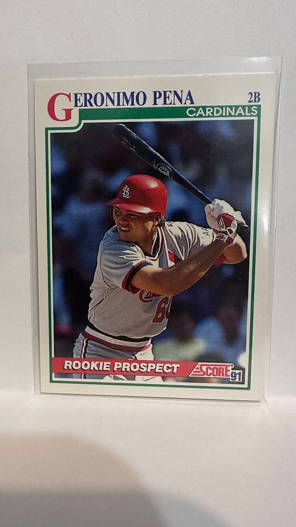 #717 Geronimo Pena Rookie Prospect St Louis Cardinals 1991 Score Baseball Card