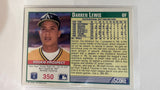 #350 Darren Lewis Rookie Prospect Oakland Athletics 1991 Score Baseball Card