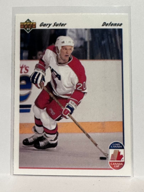 #510 Gary Suter USA Canada Cup 91-92 Upper Deck Hockey Card