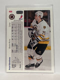 #496 Ralph Barahona Boston Bruins 91-92 Upper Deck Hockey Card