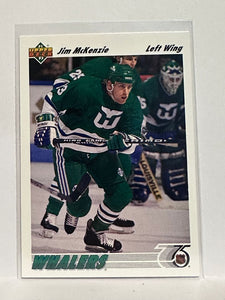 #494 Jim Mckenzie Hartford Whalers 91-92 Upper Deck Hockey Card