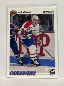 #482 Lyle Odelein Montreal Canadiens 91-92 Upper Deck Hockey Card