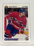 #469 Benoit Brunet Montreal Canadiens 91-92 Upper Deck Hockey Card