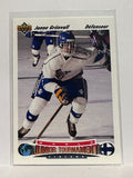 #672 Janne Gronvall Finland World Juniors 91-92 Upper Deck Hockey Card