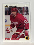 #457 Mike Sillinger Star Rookie Detroit Red Wings 91-92 Upper Deck Hockey Card