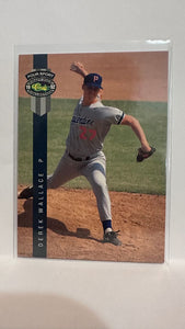 #233 Derek Wallace Draft Pick Chicago Cubs 1992 Four Sport Classic Baseball Card