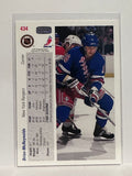 #434 Brian McReynolds New York Rangers 91-92 Upper Deck Hockey Card