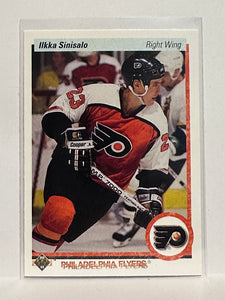 #120 Ilkka Sinisalo Philadelphia Flyers 90-91 Upper Deck Hockey Card