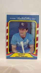 #5 of 44  George Brett  Kansas City Royals 1987 Fleer Limited Edition Baseball Card