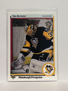 #121 Tom Barrasso Pittsburgh Penguins 90-91 Upper Deck Hockey Card