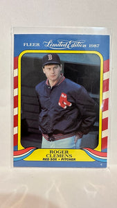 #9 of 44 Roger Clemens  Boston Red Sox 1987 Fleer Limited Edition Baseball Card