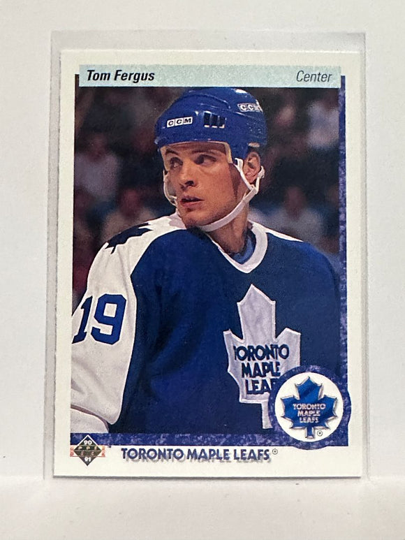 #83 Tom Fergus Toronto Maple Leafs 90-91 Upper Deck Hockey Card