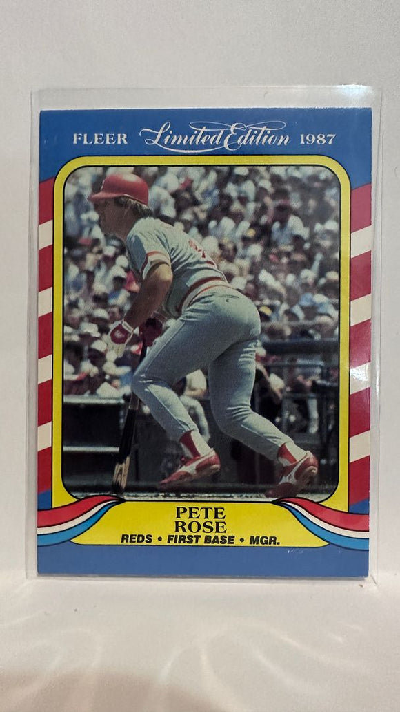 #36 of 44 Pete Rose  Cincinnati Reds 1987 Fleer Limited Edition Baseball Card