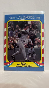 #26 of 44 Don Mattingly  New York Yankees 1987 Fleer Limited Edition Baseball Card