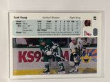 #87 Scott Young  Hartford Whalers 90-91 Upper Deck Hockey Card