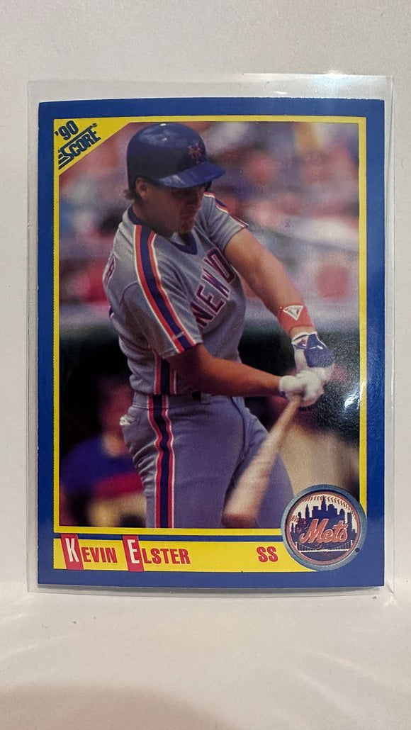 #443 Kevin Elster New York Mets 1990 Score Baseball Card