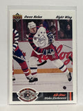 #619 Owen Nolan All Star Game Philadelphia Flyers 91-92 Upper Deck Hockey Card