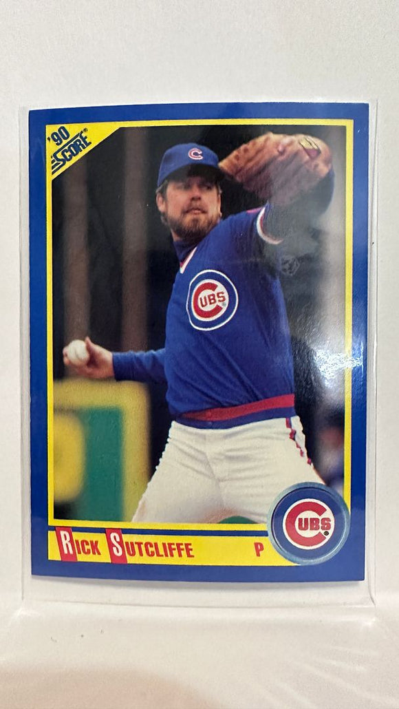 #450 Rick Sutcliffe Chicago Cubs 1990 Score Baseball Card