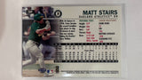 #269 Matt Stairs Oakland Athletics 1999 Fleer Tradtion Baseball Card