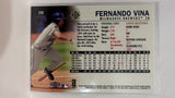 #220 Fernando Vina Milwaukee Brewers 1999 Fleer Tradtion Baseball Card