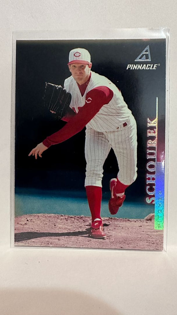 #145 Pete Schourek Cincinnati Reds 1997 Pinnacle Baseball Card