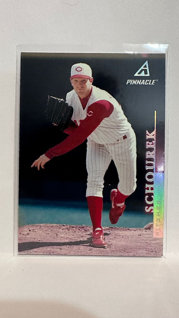 #145 Pete Schourek Cincinnati Reds 1997 Pinnacle Baseball Card